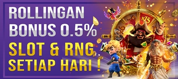 BONUS KOMISI 0.5% SLOT & RNG